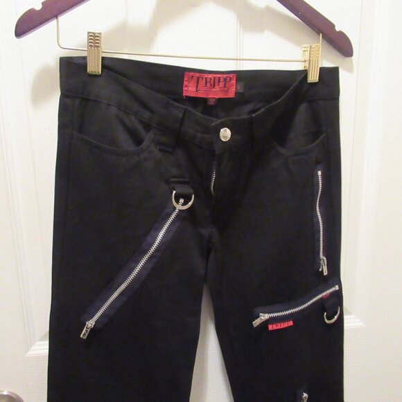 Like New, Womens 5, Tripp NYC Zipper Bondage D Ring Skinny Pants, Daang Goodman - Picture 5 of 13